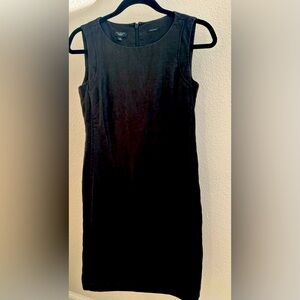 Elegant Talbot Linen Black Sleeveless Dress